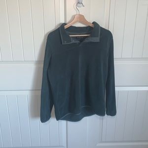 Quarter button hoodie